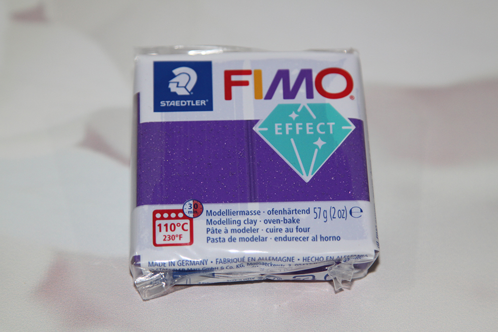 Fimo Effect- Purple Glitter 57g