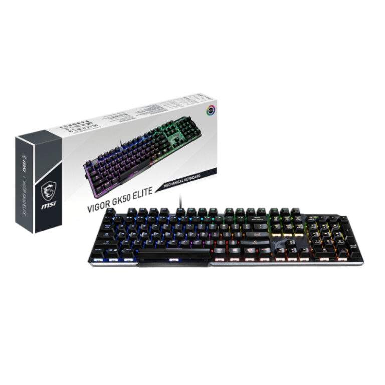 MSI Vigor GK50 Elite RGB Mechanical Gaming Keyboard – Black