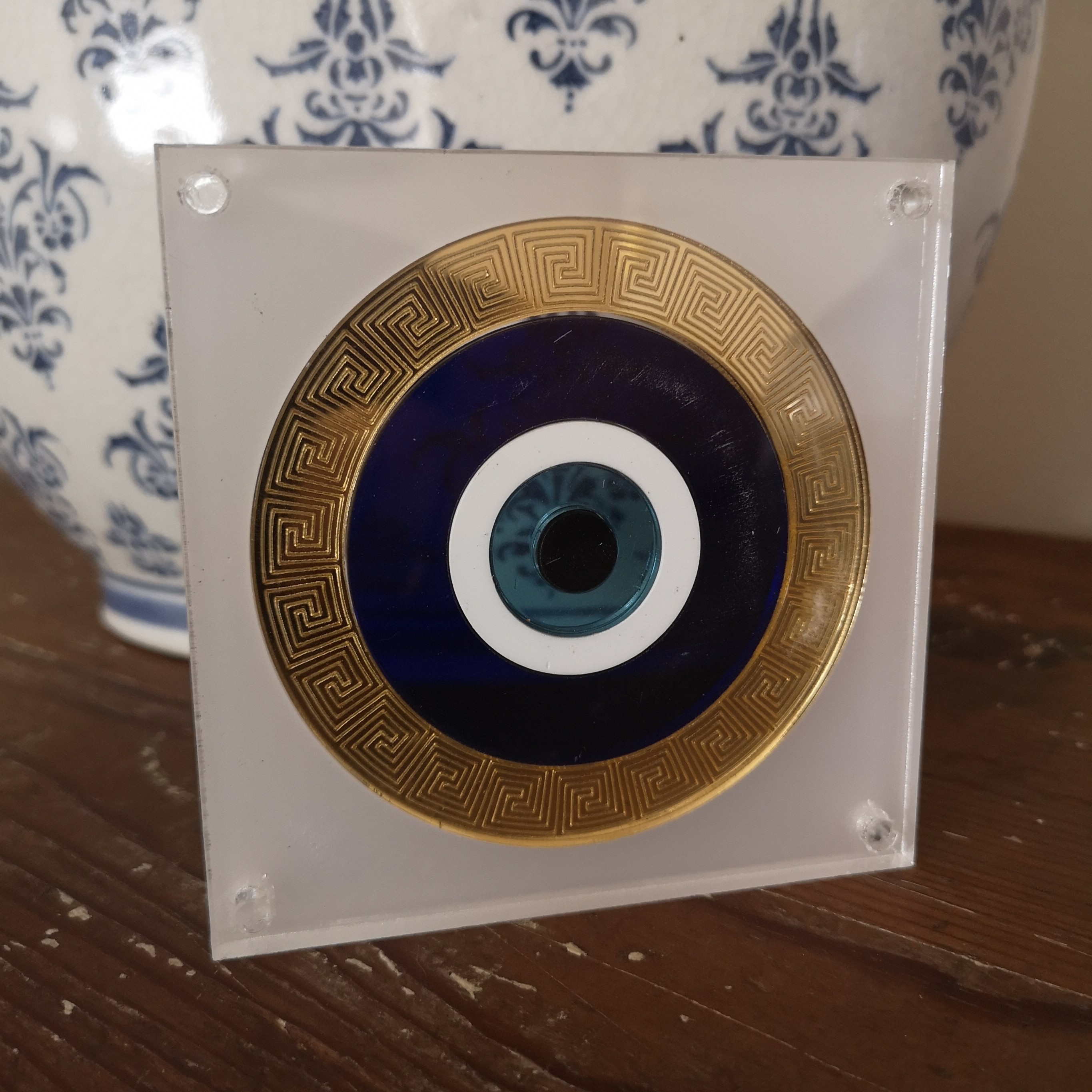 Evil Eye (round shaped) Acrylic Double sided  11 x 11 cm