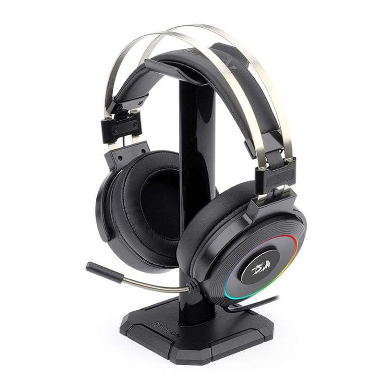 REDRAGON Over-Ear LAMIA 2 USB RGB PC|PS3|PS4 Stand Included Gaming Headset – Black
