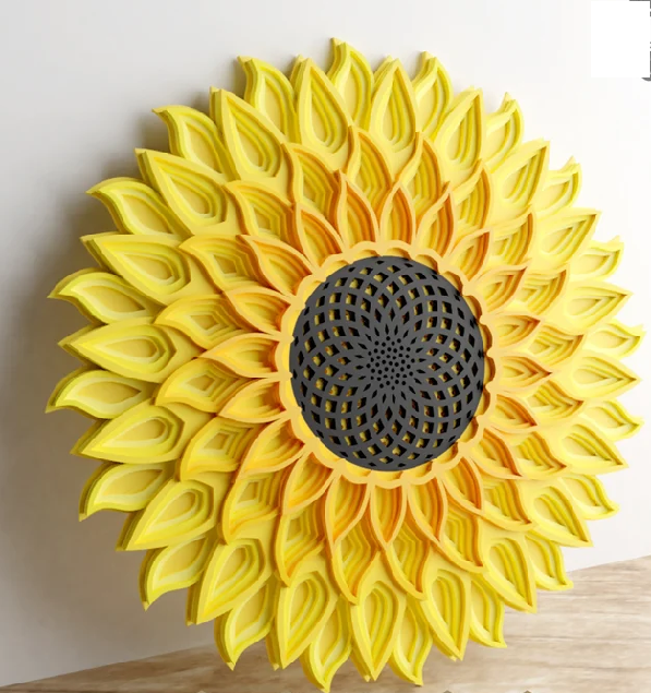 Layered Art Sunflower layered art (7 layers)