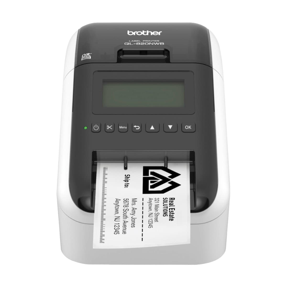 Brother QL-820NWB: Business Labels | Shipping, WiFi, Black/Red