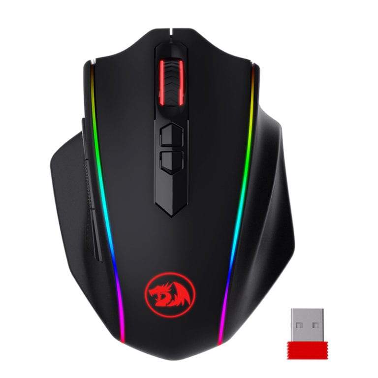 REDRAGON VAMPIRE ELITE Wireless 16000DPI|8 Button Type-C Cable|RGB Backlit Gaming Mouse – Black
