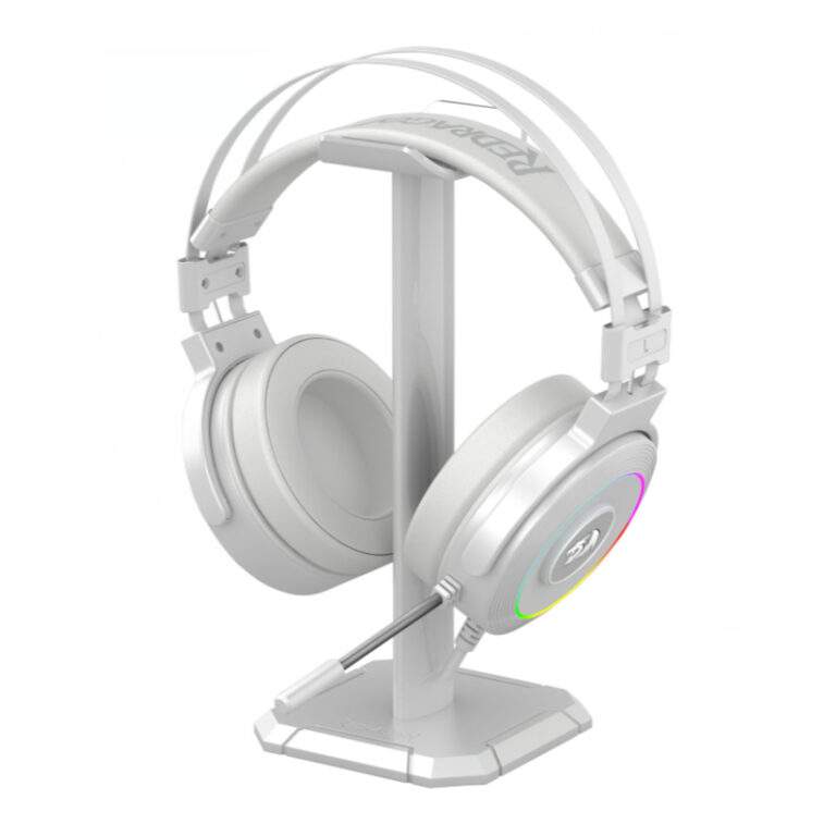 REDRAGON Over-Ear LAMIA 2 USB RGB PC|PS3|PS4 Stand Included Gaming Headset – White