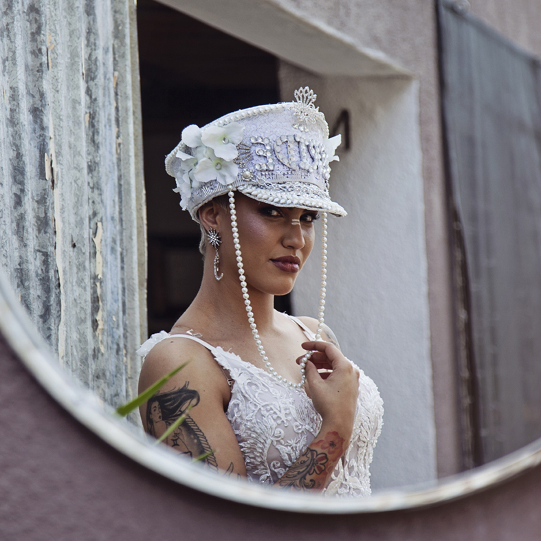 Bridal Sequins Hat- MTO