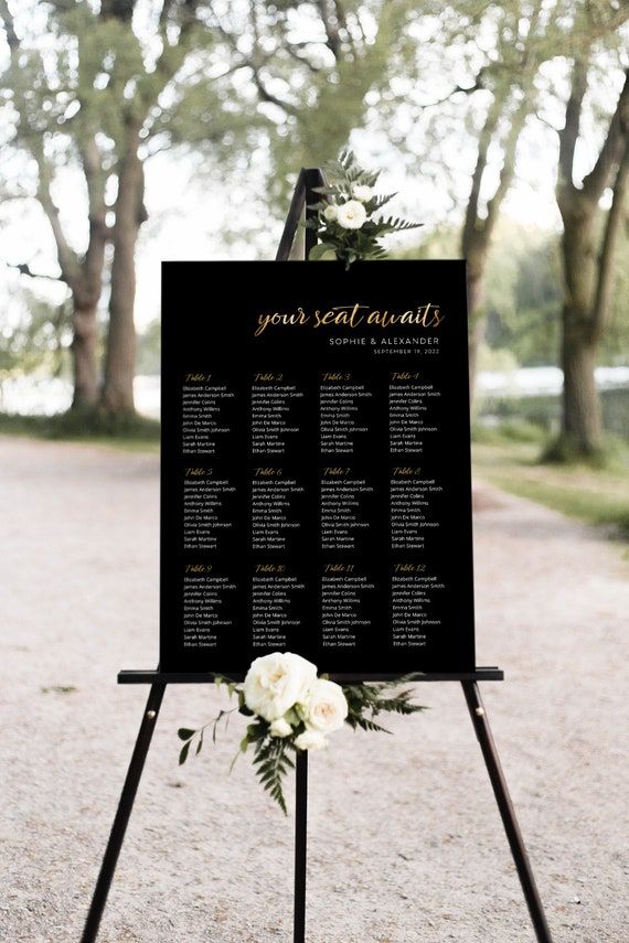 Acrylic Table seating board 75 x 90 cm - in different colors or painted back (up to 120 Names)
