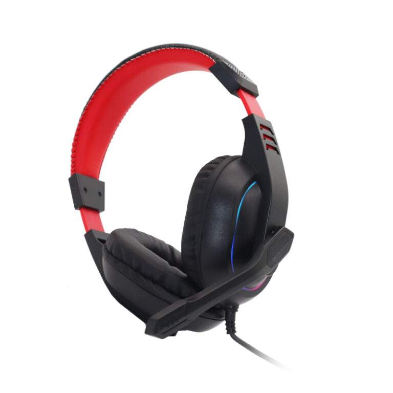 REDRAGON Over-Ear ARES Aux RGB Gaming Headset – Black