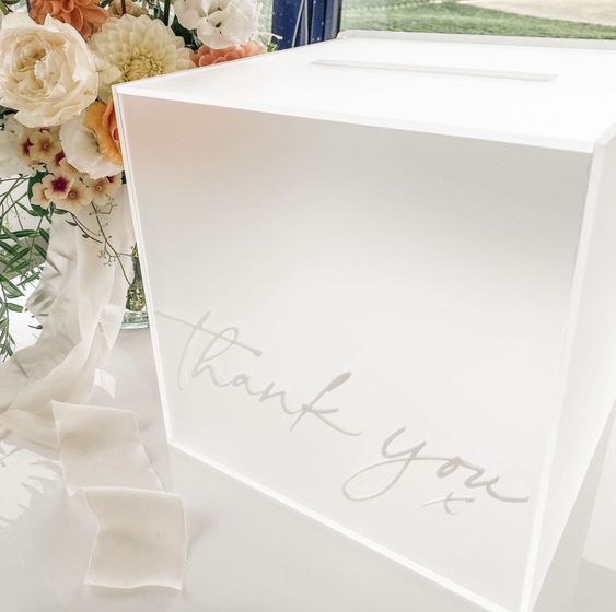 Gift Card Box Frosted Acrylic