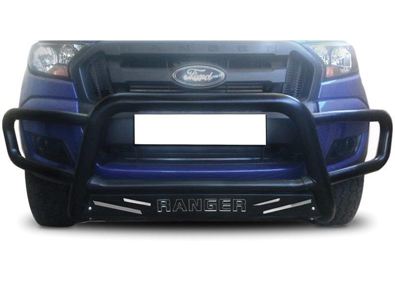 Ford Ranger Black Coated Wrap Around Nudge Bar with Sump Guard