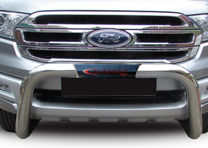 Ford Everest MLA Polished Stainless Steel PDC Friendly Nudge Bar