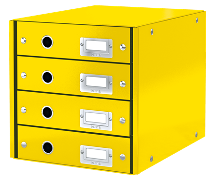 4 Drawers Cabinet Collapsible (Yellow)