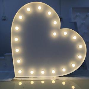 2063 - Heart Shaped Marquee Light 60 cm high
