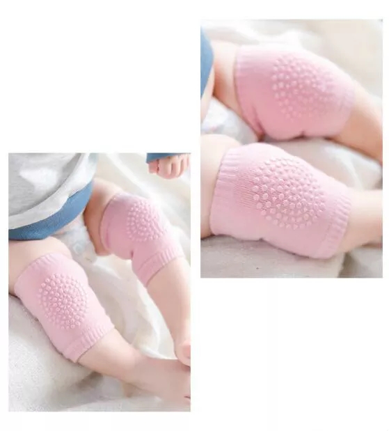 Baby crawling knee socks Pink