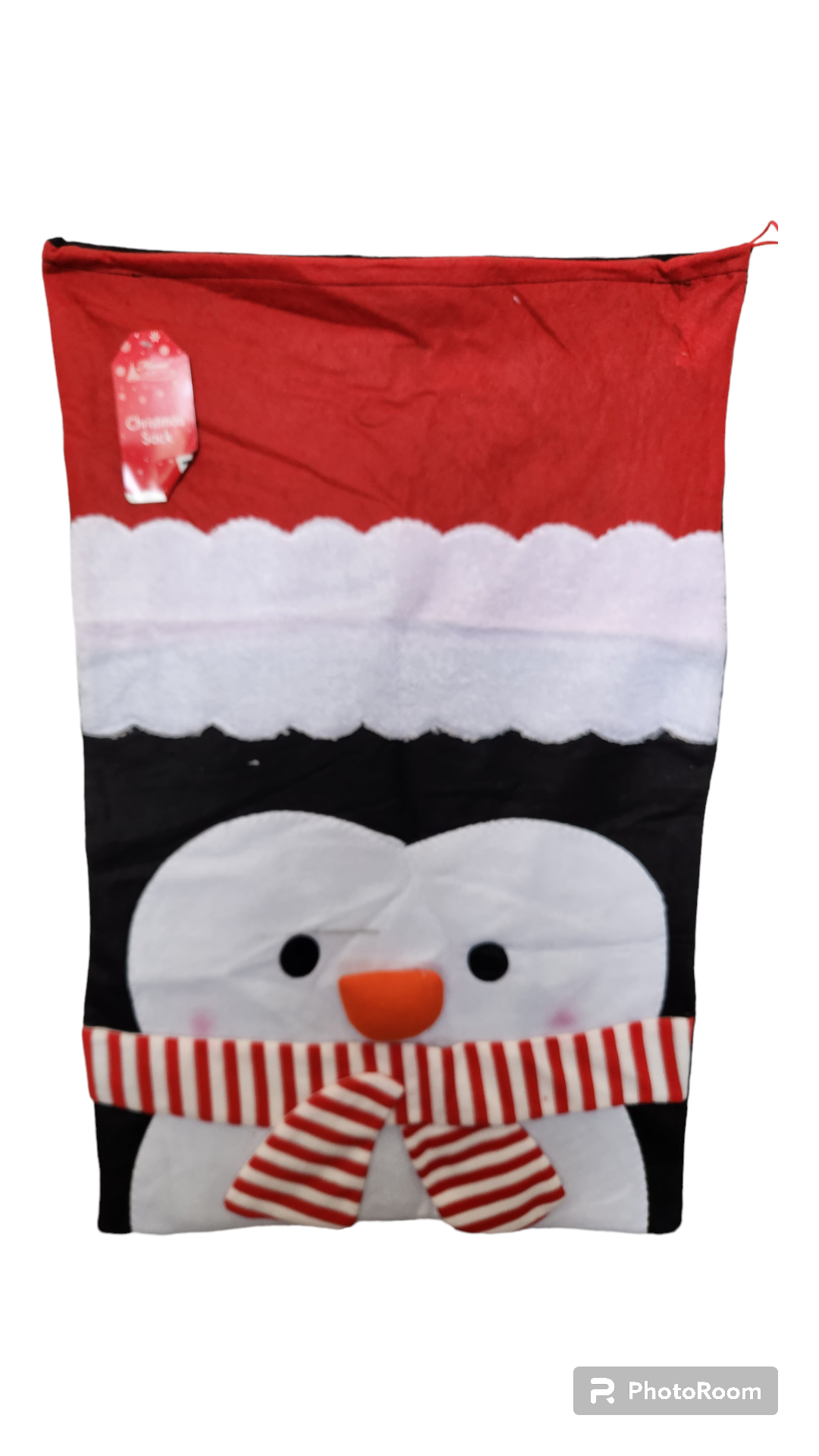 Large Penguin Christmas Santa Sack