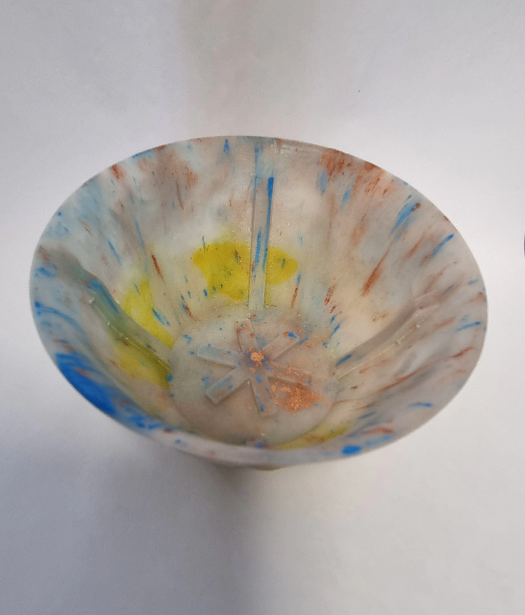 Resin cast shaving bowl. (Medium)