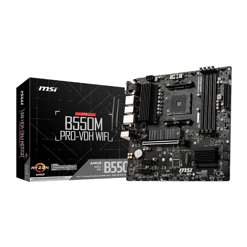 MSI B550M PRO-VDH WIFI AMD AM4 MATX