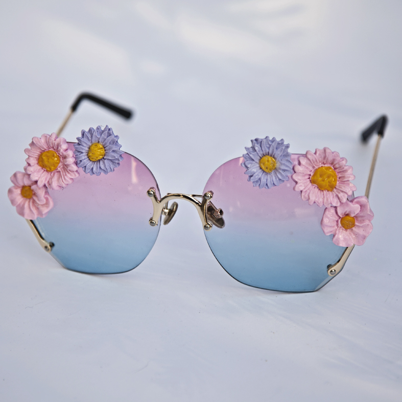 Blooming Sunnies - Pink and Blue