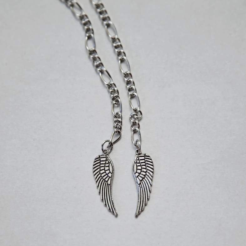 Face Chain - Silver Wings