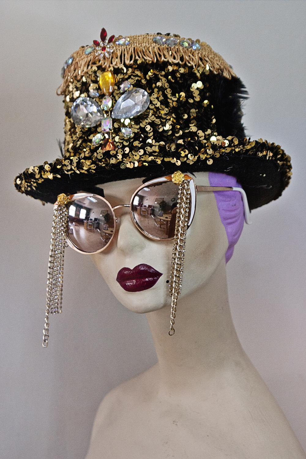 Rave Top Hat - Gold