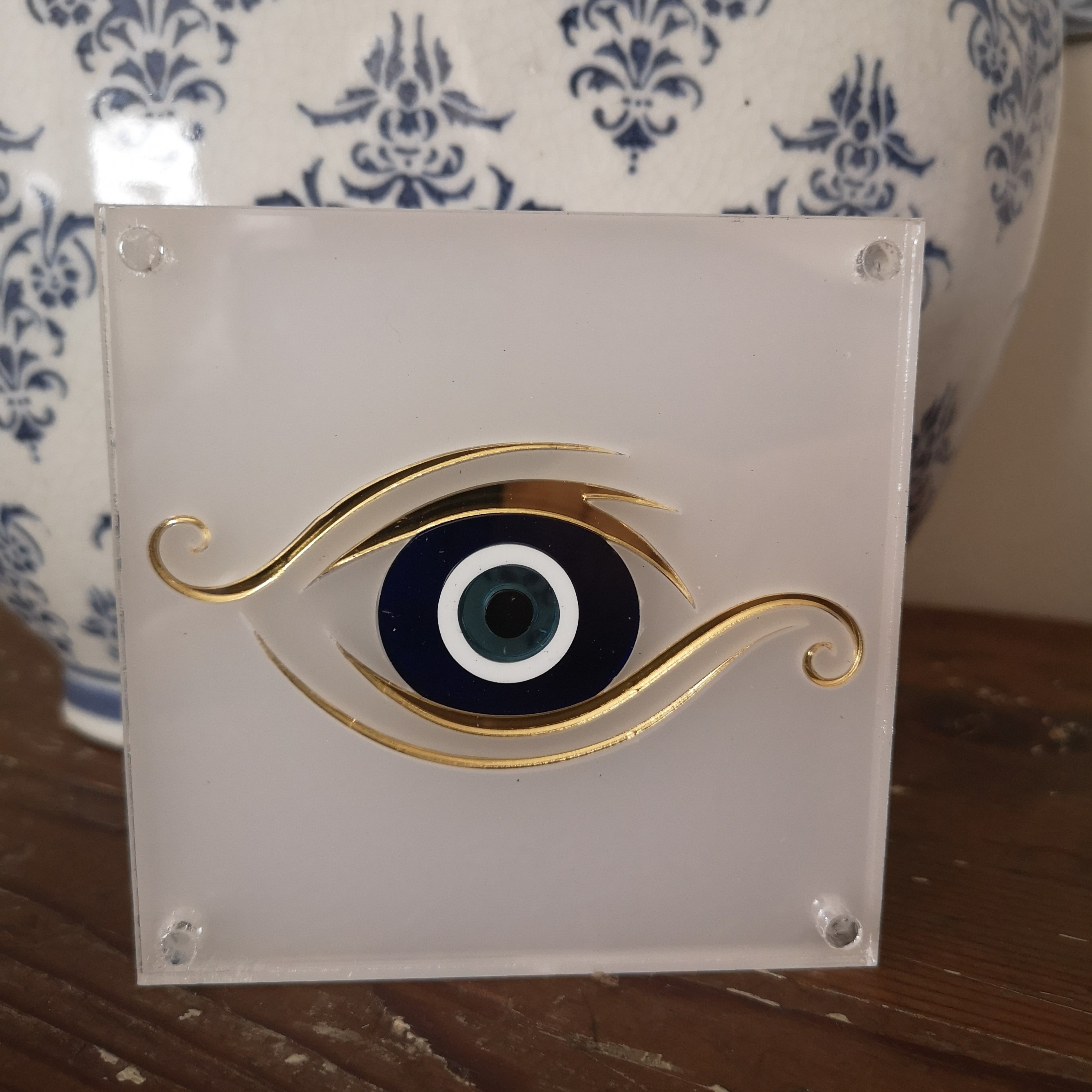 Evil Eye (Cat eye Shaped) Acrylic Double sided 11 x 11 cm