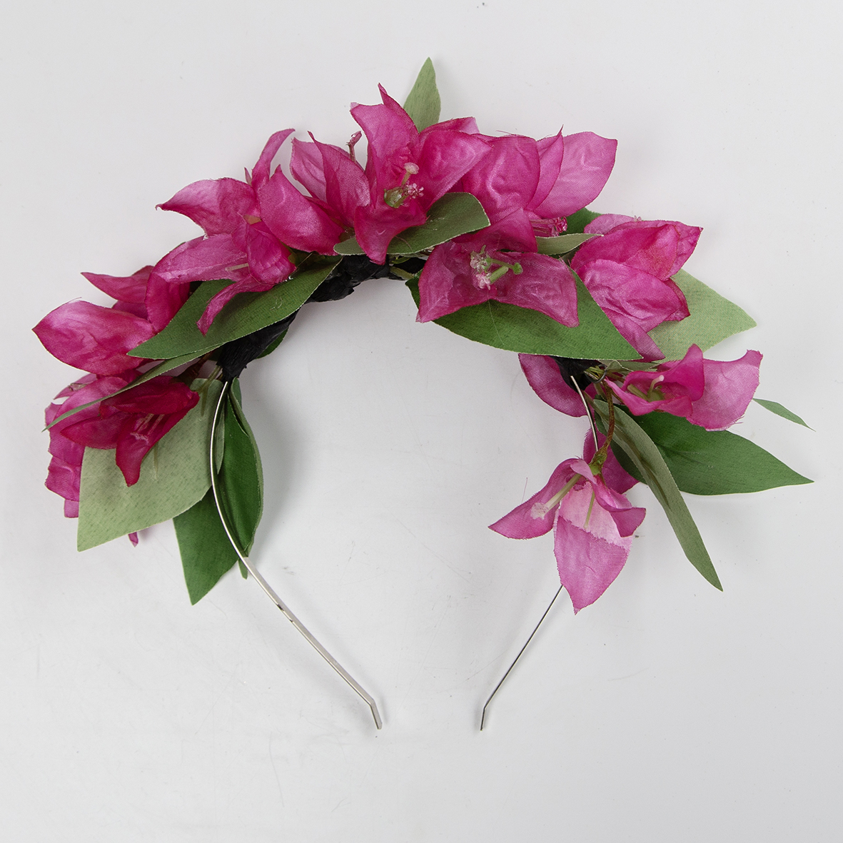 Flower crown - pink bougainvillea