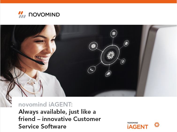 novomind iAGENT: Always available, just like a friend – innovative Customer Service Software