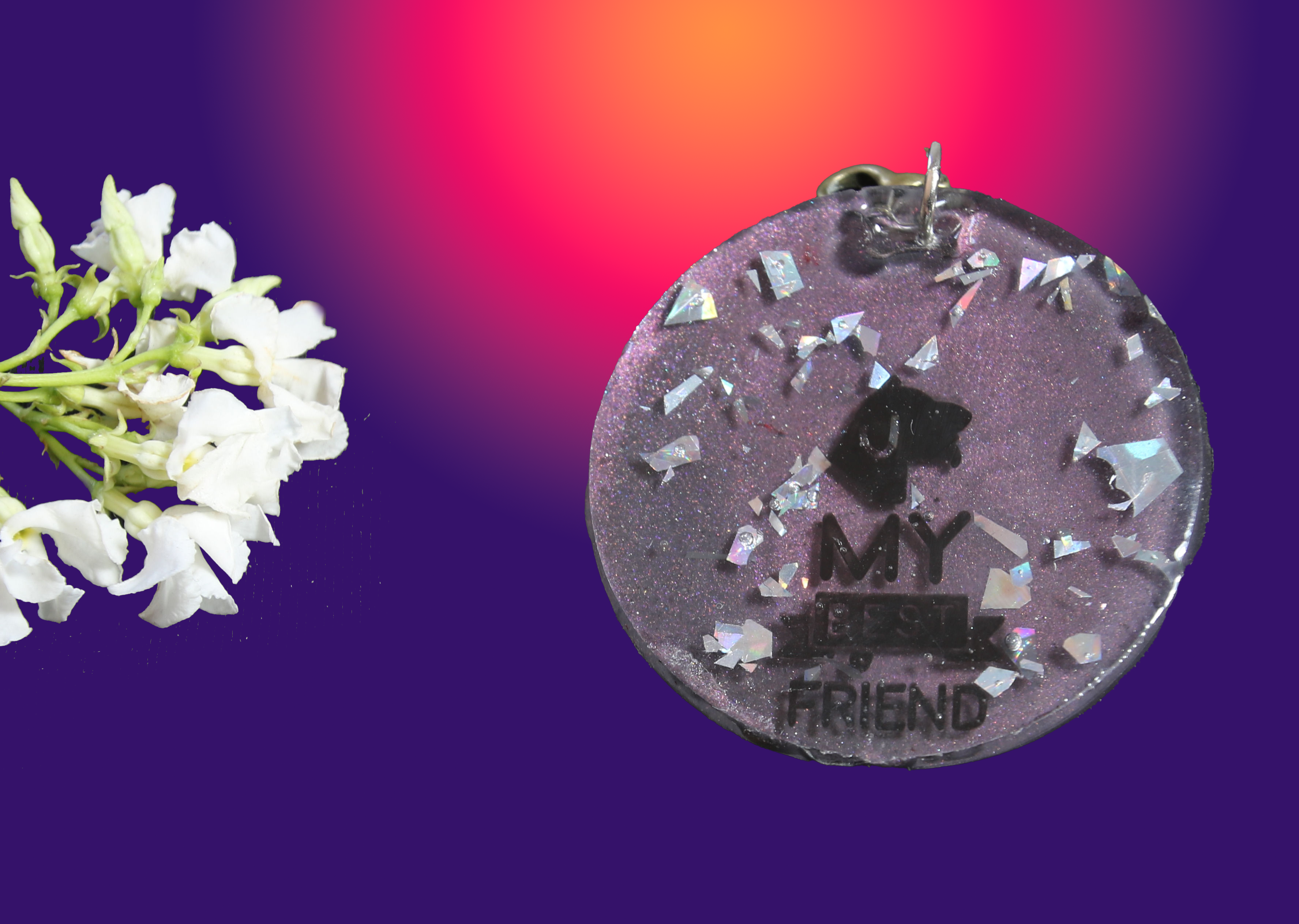 My Best Friend Pet Name Tag Round