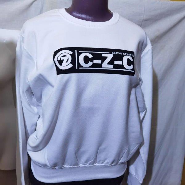 CZC Sweat-Shirt White and Black Print