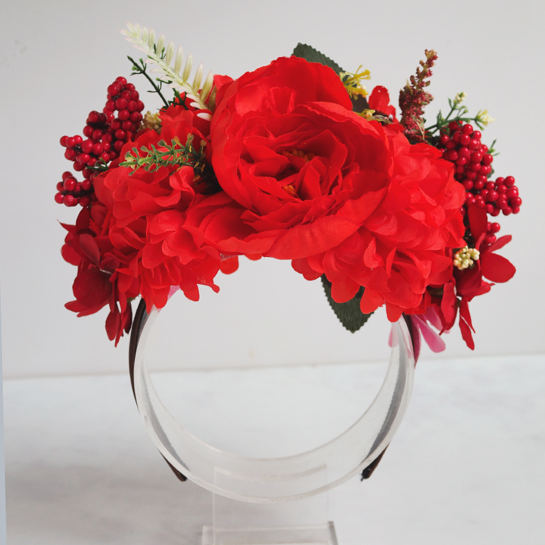 Flower crown - Red