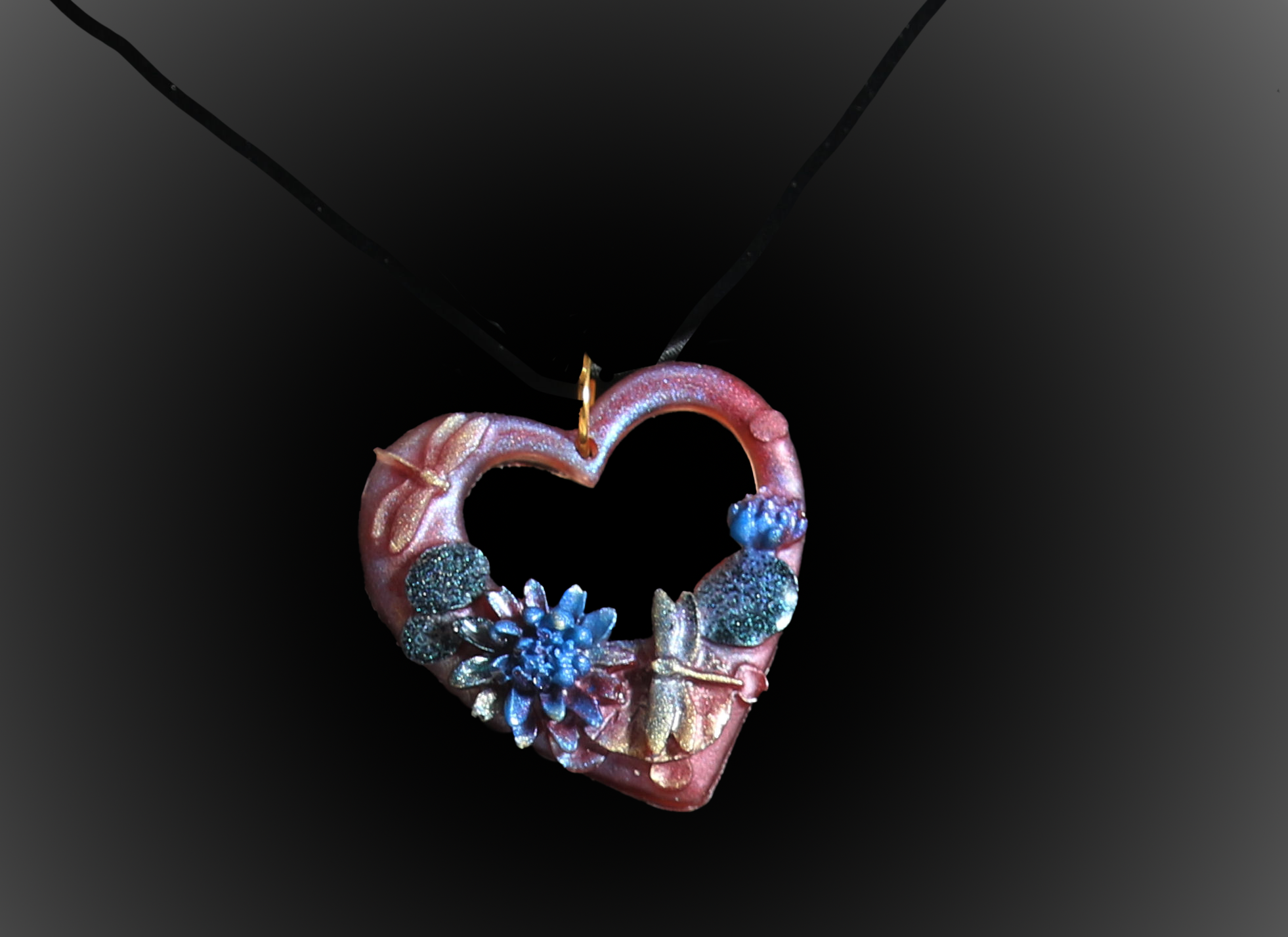 Heart Shaped Pendant and Necklace