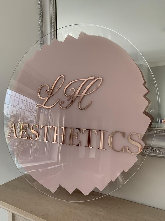 Round Acrylic Sign Board in different sizes & different colours