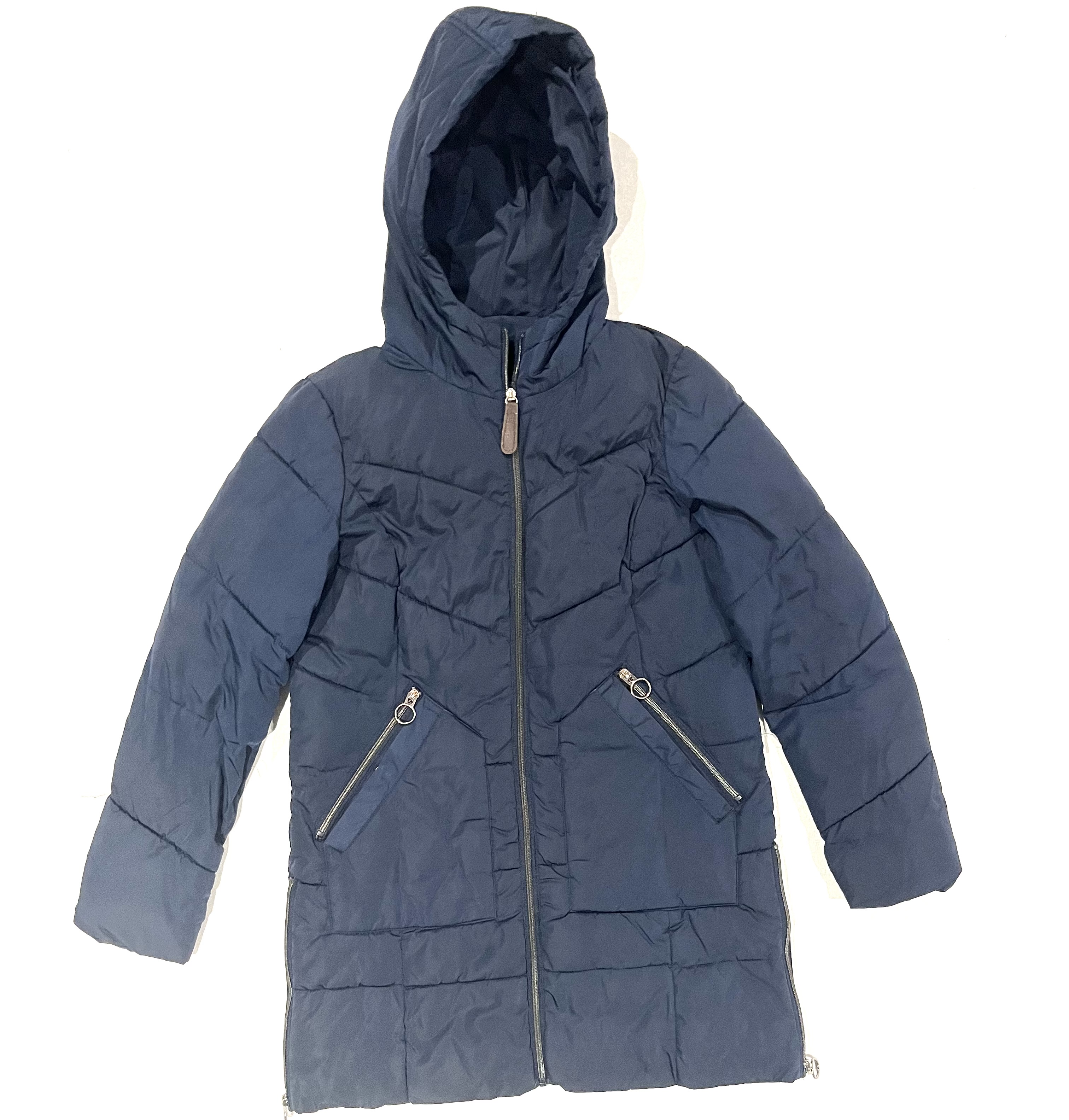 LADIES Yessica Navy Puffer Coat