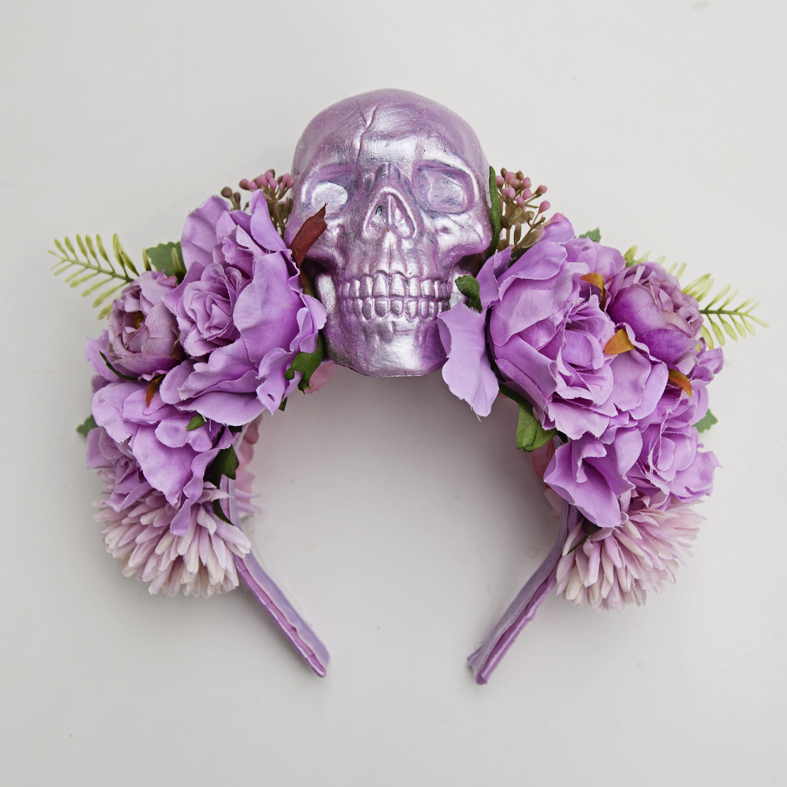 Pastel Goth Skull Crown
