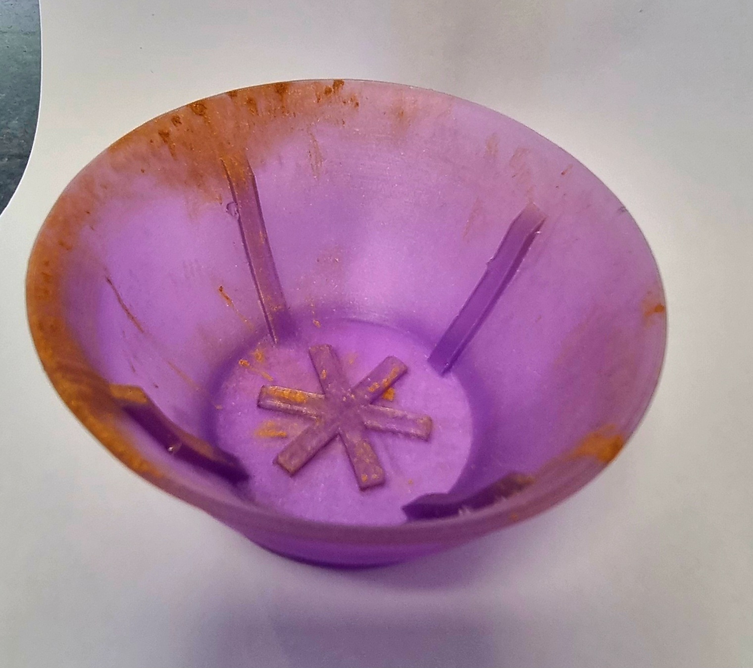 Resin cast shaving bowl. (Medium)