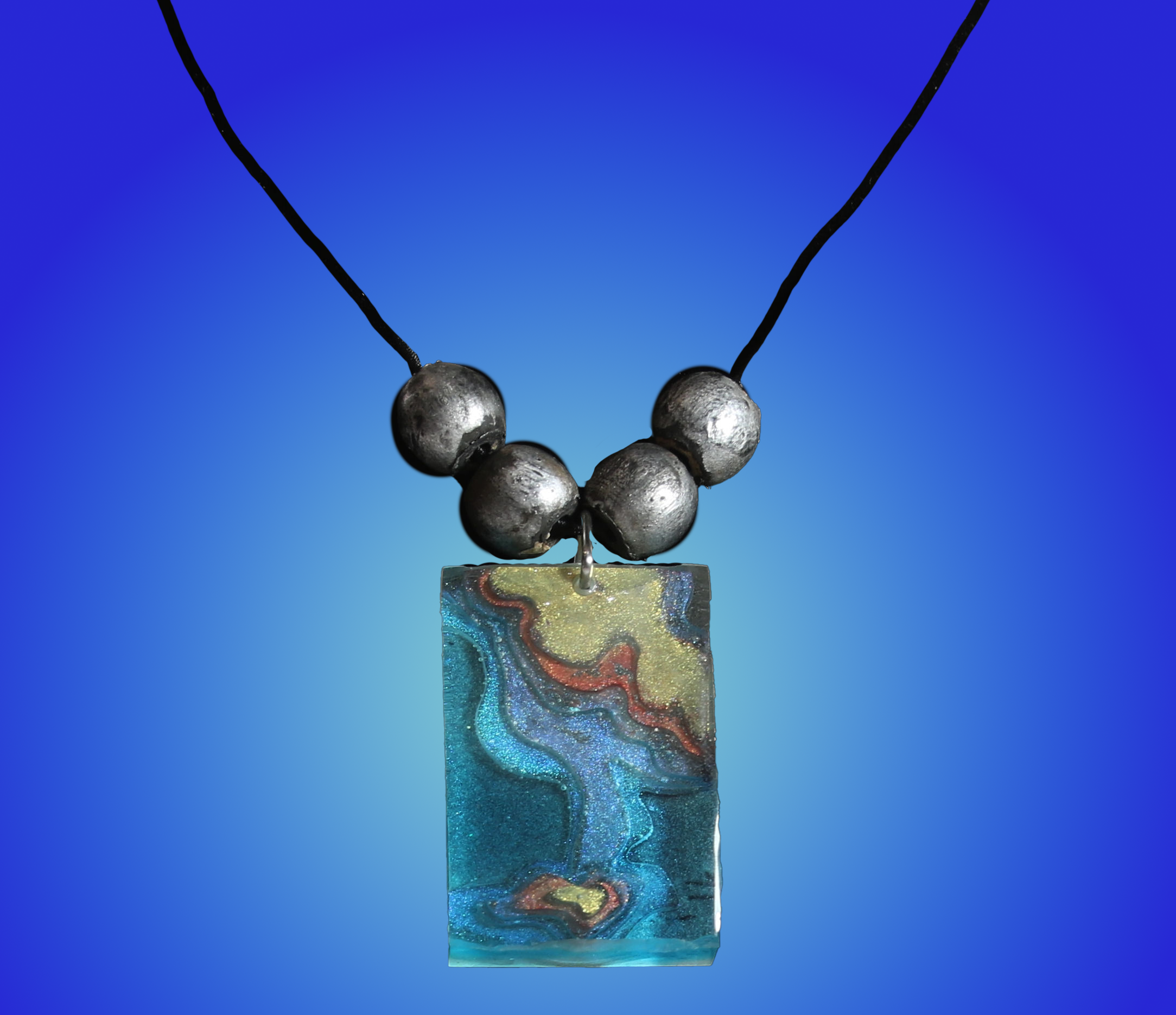Ocean Style Rectangle Necklace