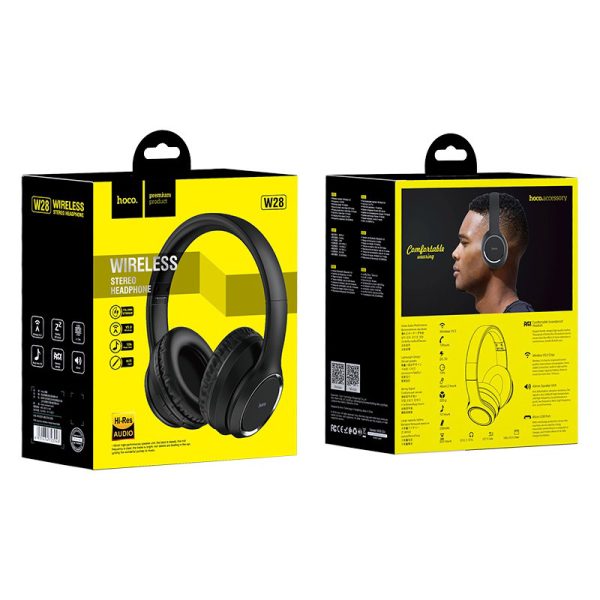 Hoco Headphones W28 Wireless Wired – Black