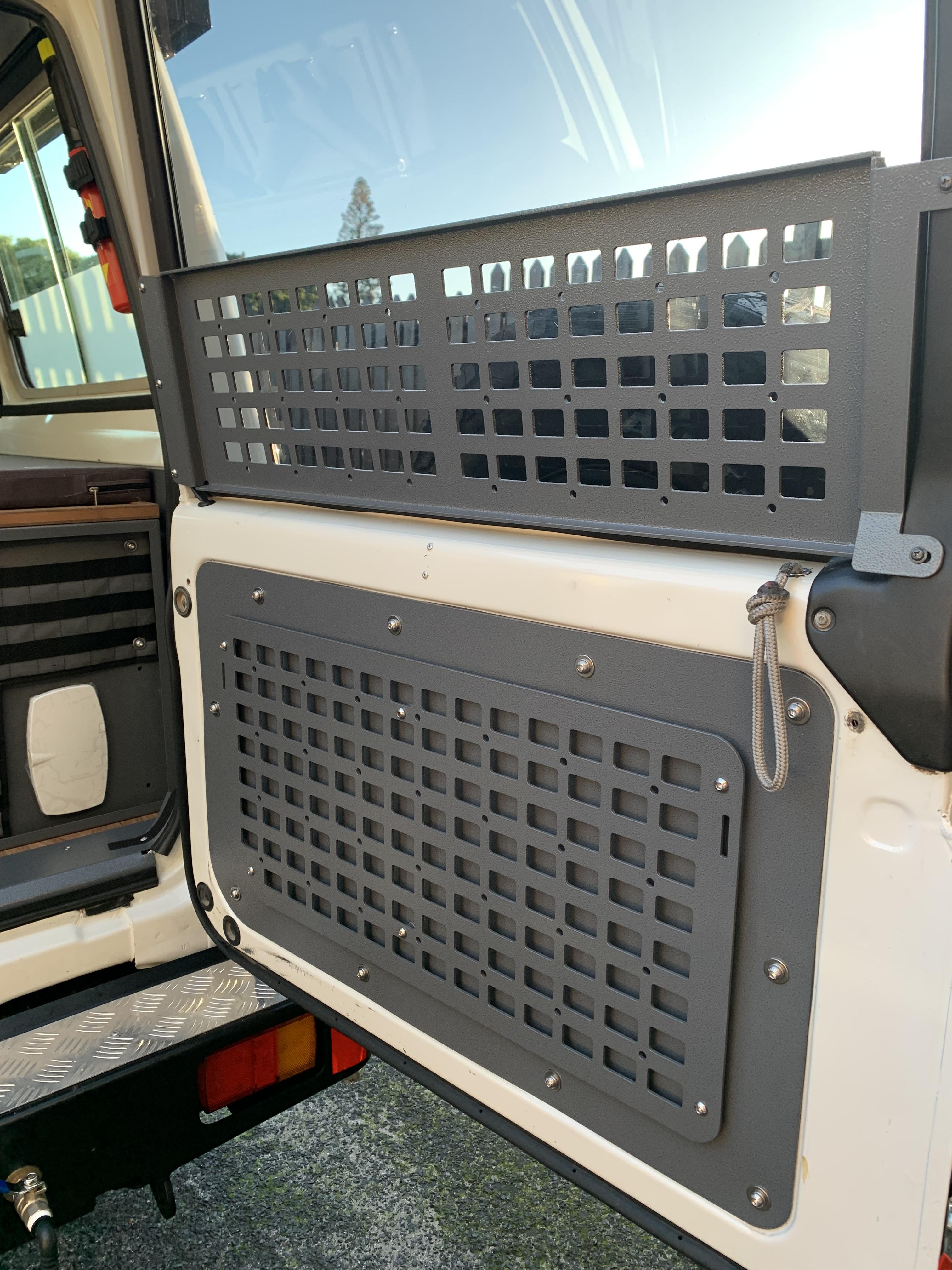 Land Cruiser 76 & 78 Series Rear Door and Window Molle Panel