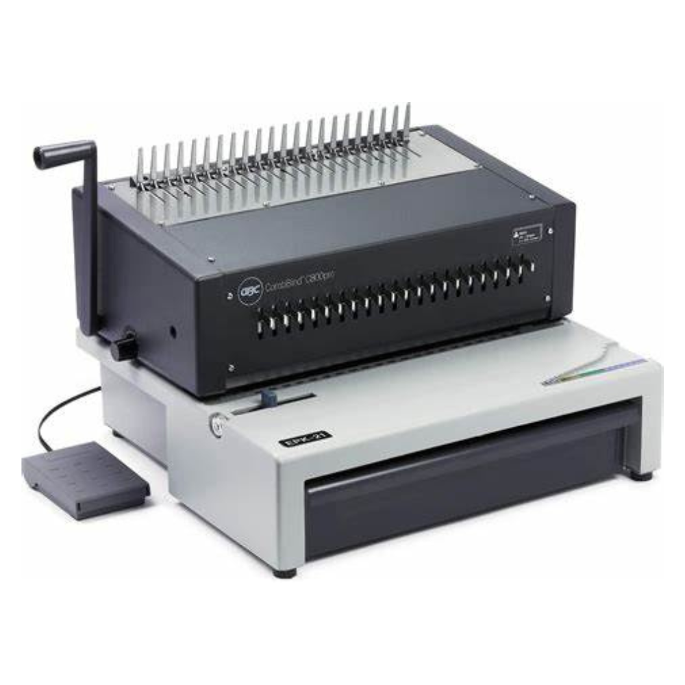 C800 Pro Comb Binding Machine | Electric Punch, 450 Sheet Capacity