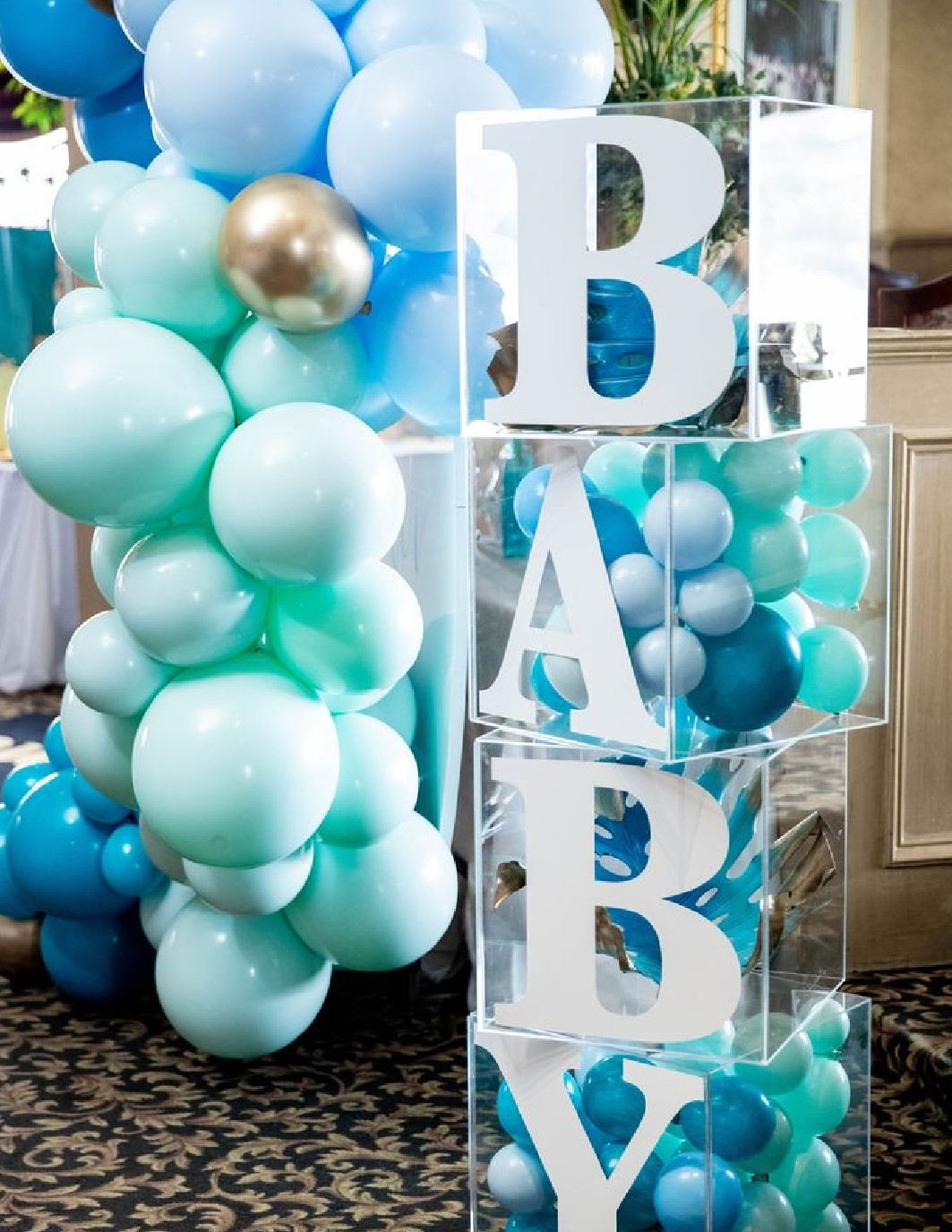Acrylic Box For Party Balloons 25 x 25 x 25 cm
