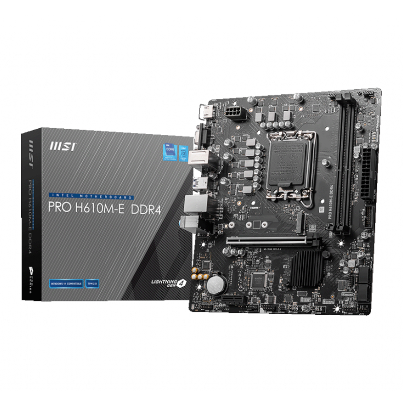 MSI H610M-E PRO INTEL LGA1700 M-ATX