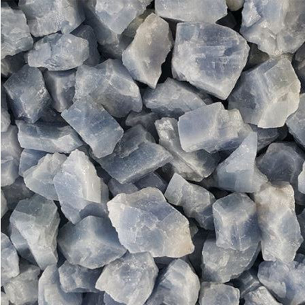 Blue Calcite Rough Stone Crystals
