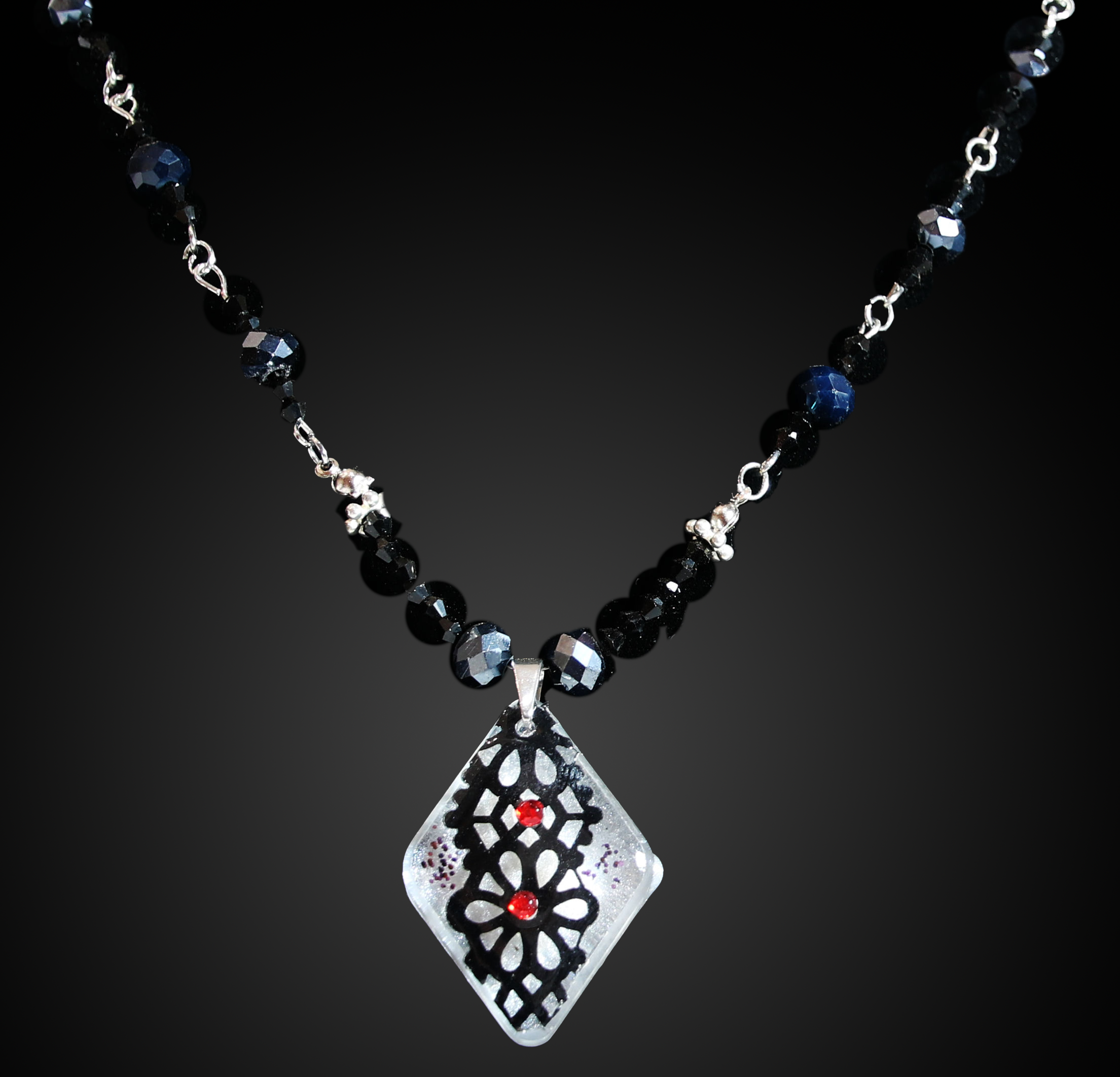 Diamond Pendant and Necklace