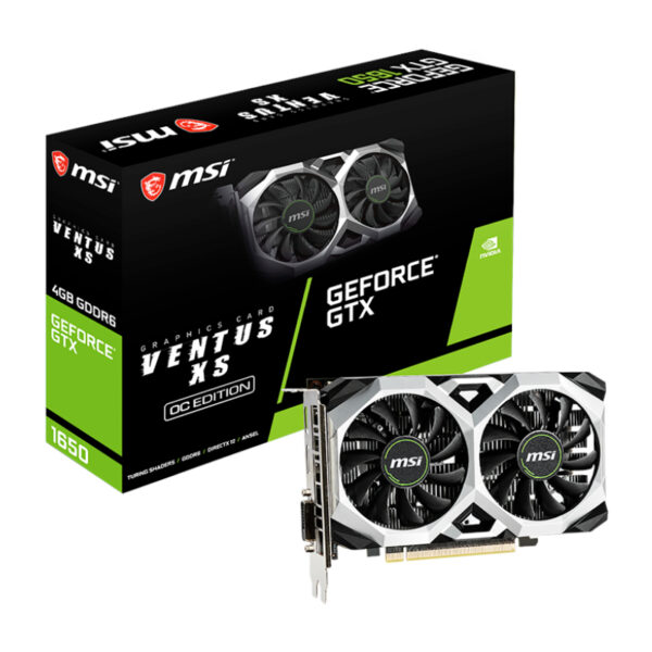 MSI Nvidia GeForce GTX 1650 D6 VENTUS XS OC 4GB GDDR6 128-BIT