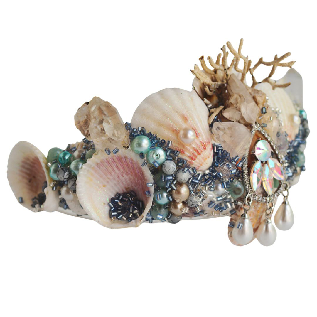Mermaid Shell Crown - Natural Shells