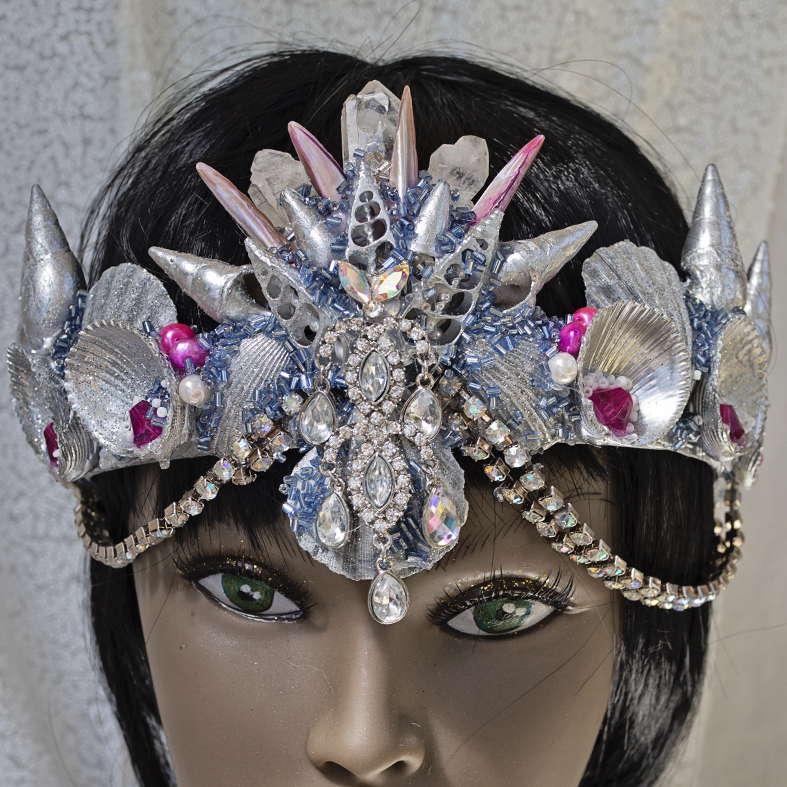 Mermaid Shell Crown - Silver
