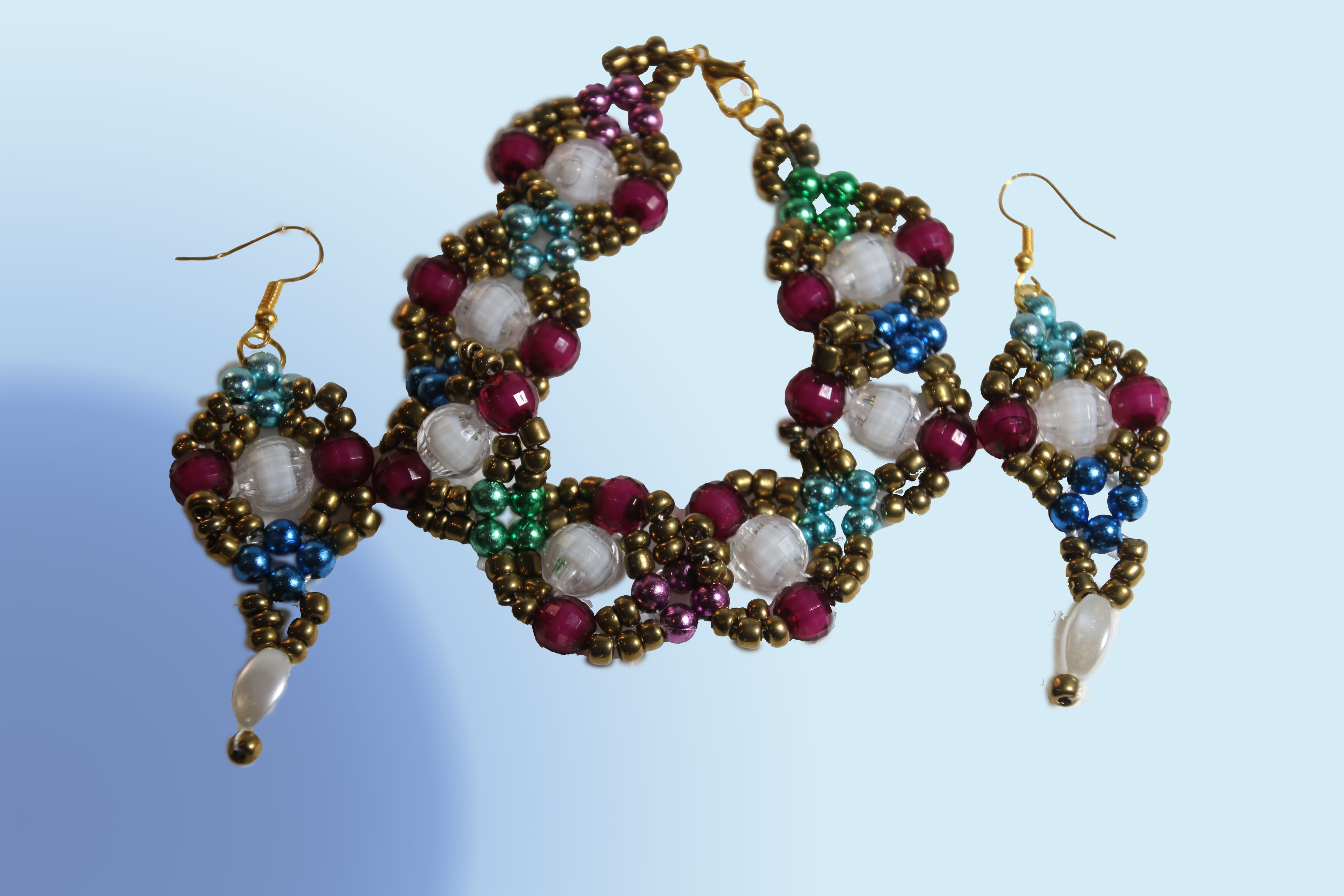 Elegant Bracelet and Earring Set