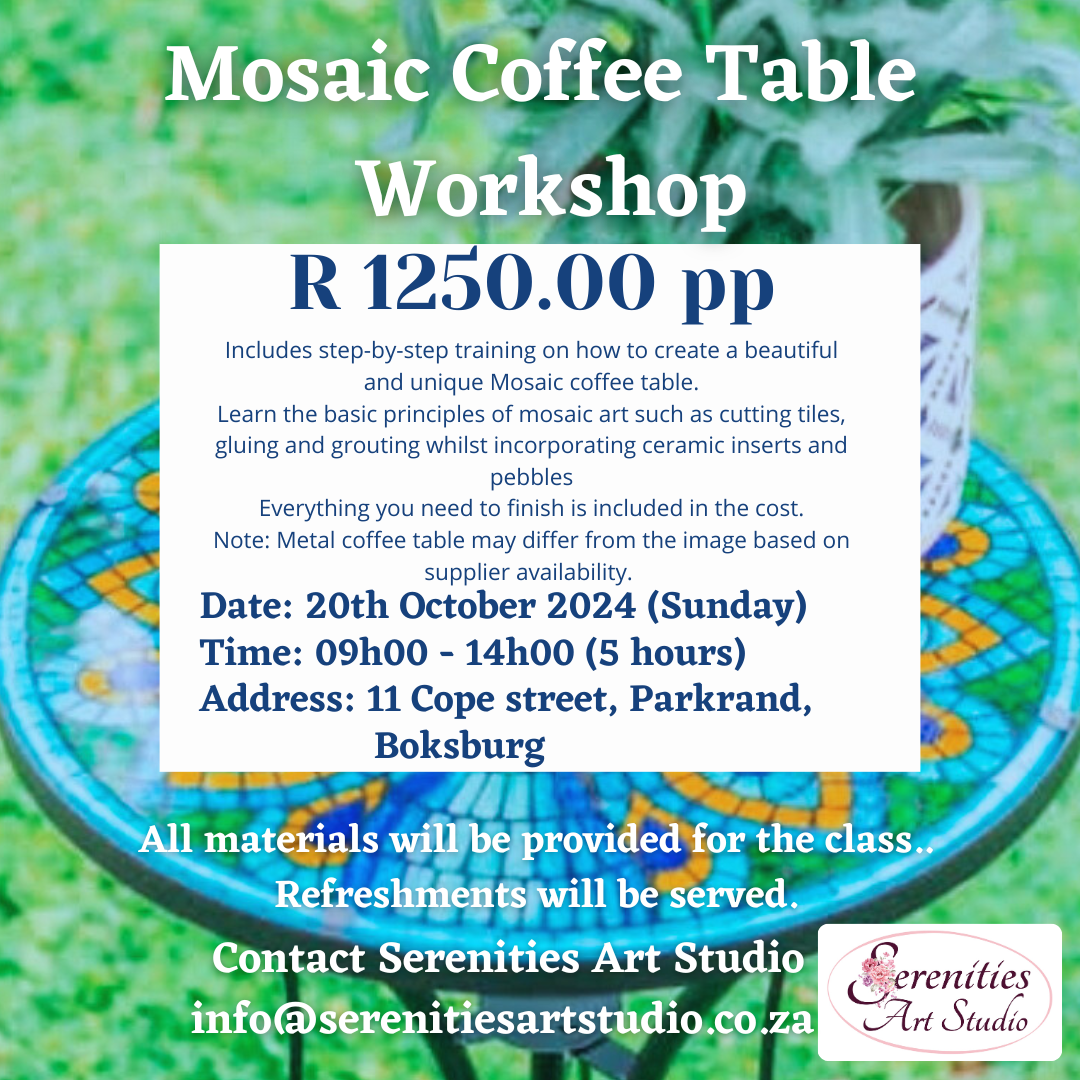 Mosaic Bird Bath Workshop