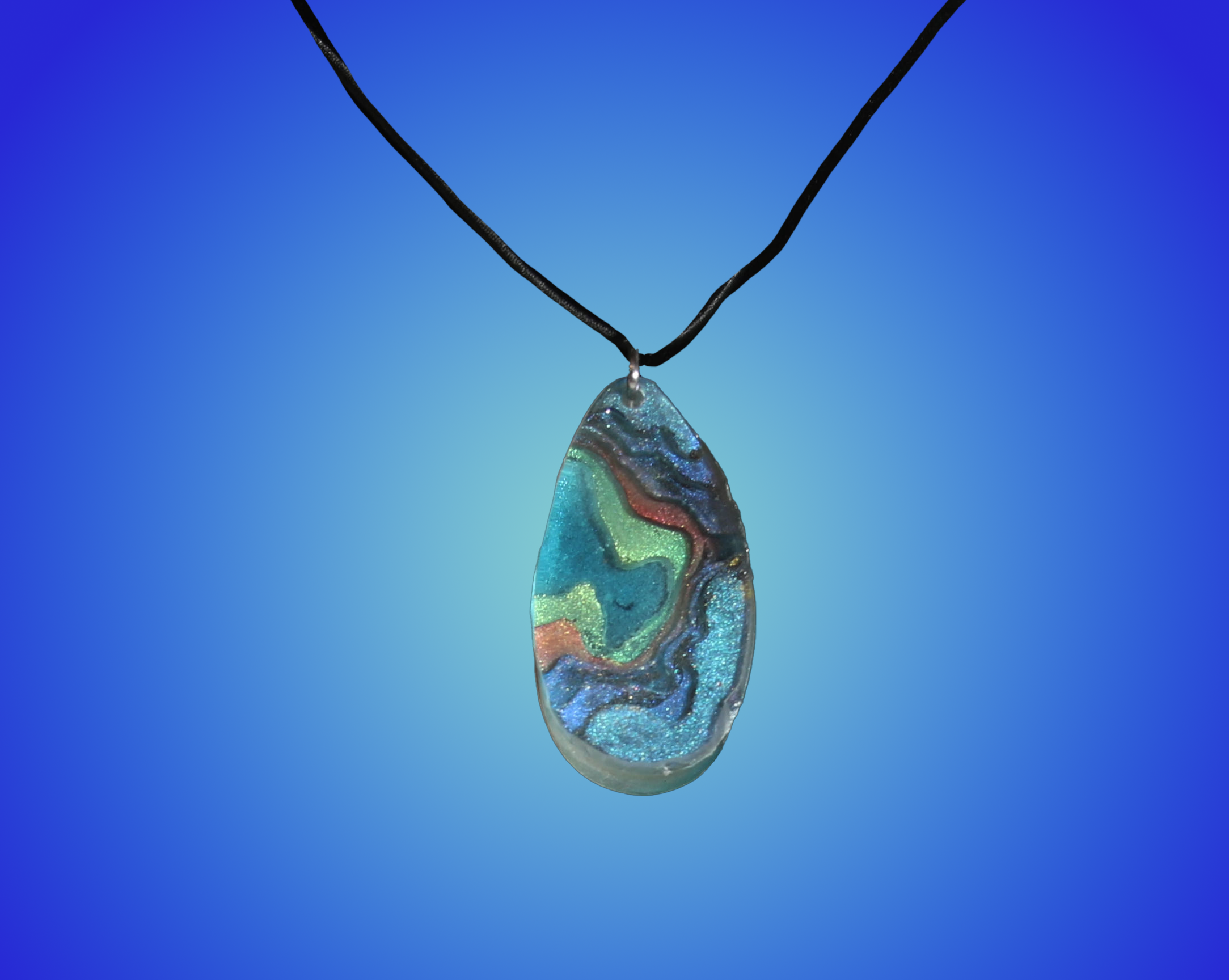 Teardrop Ocean Style Necklace