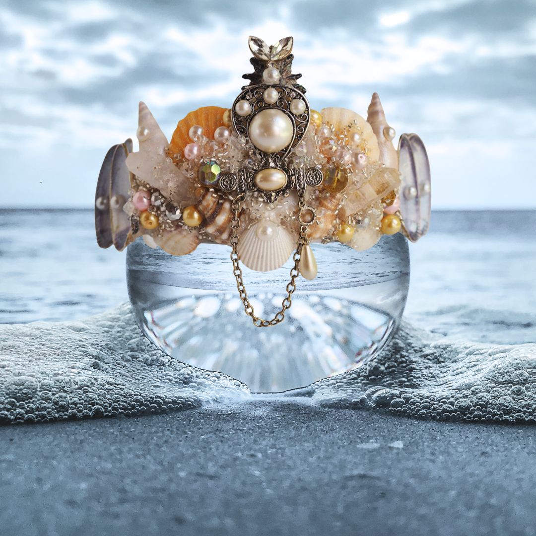 Mermaid Shell Crown -  Natural Shells