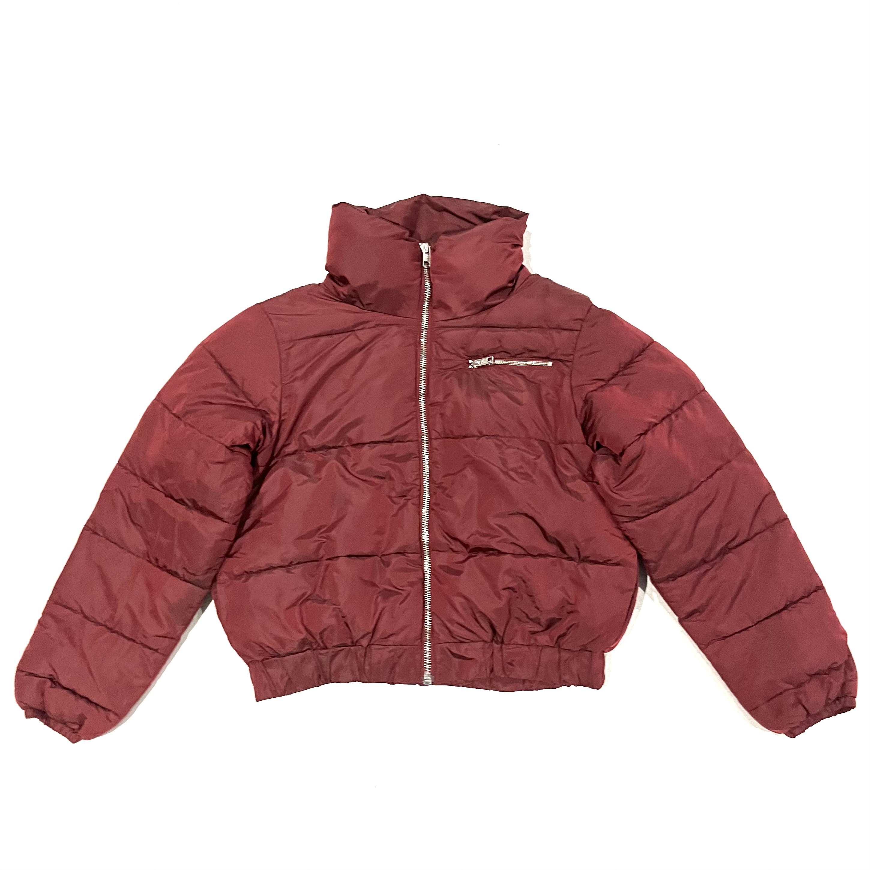 LADIES Amy & Ivy Maroon Puffer Jacket